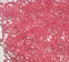 50g 3x3mm Crystal Lined Hot Pink Tiny Cubes